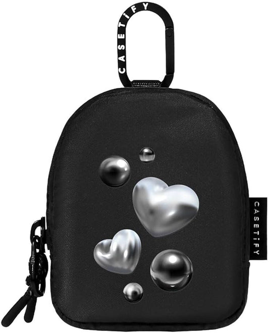 CASETiFY Earbuds Pouch - Chrome Hearts - Black
