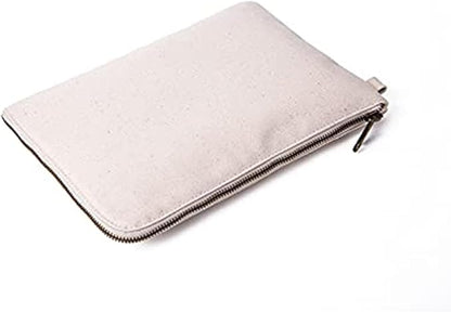 Zipper Pouch Storage Bag Simple and Stylish Women's Cosmetic and Travel Bag (Beige-improved-10)