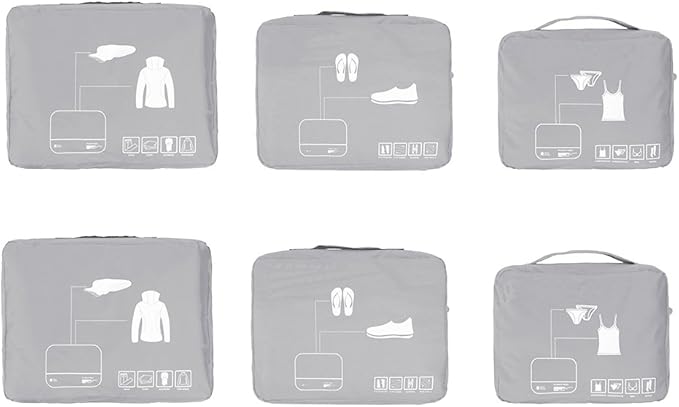 Packing Cubes Set Travel Luggage Organizers Suitcase Lightweight Accessories