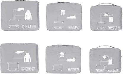Packing Cubes Set Travel Luggage Organizers Suitcase Lightweight Accessories