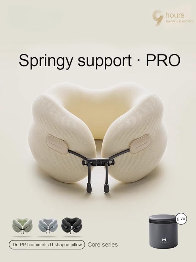 Ultra-Soft Travel Neck Pillow, Ergonomic Design with Contoured Shape, Breathable Fabric,Internal Structure，Travel Blanket Airplane Compact with Bag，Airplane Essentials (English Blue)