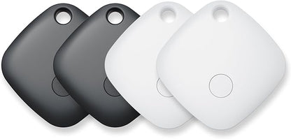 Air Tracker Tags-4 Pack, Bluetooth Tracker Works with Apple Find My APP (iOS Only, Not for Android), Keys Finder, Item Locator for Keys, Luggage, Backpack, Bags, Wallet, Replaceable Battery