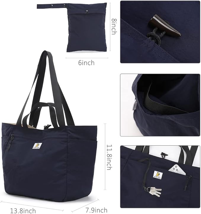 VanFn Foldable Travel Totes Duffel Bag - Gym & Weekend Bag, Luggage Duffle - P.Travel Series