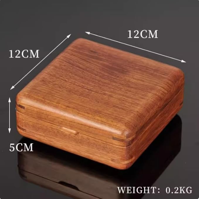 Jewelry Case Solid Wood Jewelry Organizer Box for Multiple Rings Cufflinks Earrings Portable Travel Storage Rings Case Wooden Holders Vintage Gift for Women Valentine Mother's Day Idea