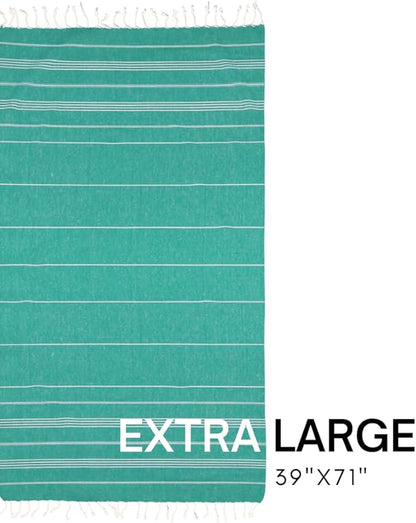 BAY LAUREL Turkish Beach Towel with Travel Bag 39 x 71 Quick Dry Sand Free Lightweight Large Oversized Towels Light