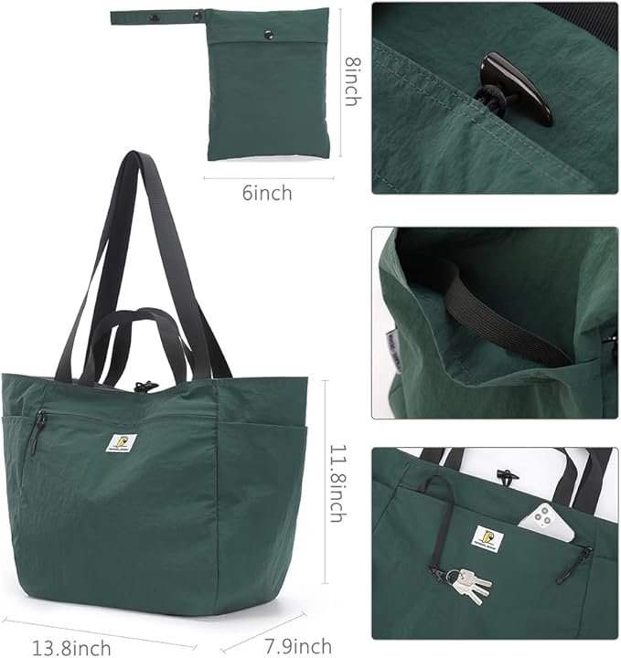 VanFn Foldable Travel Totes Duffel Bag - Gym & Weekend Bag, Luggage Duffle - P.Travel Series