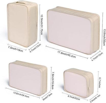 JJ POWER Travel Packing Cubes, Luggage Organizers with Shoe Bag