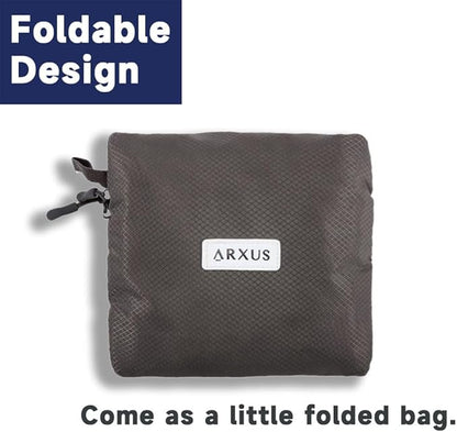 Arxus Foldable Tote Bag for Travel Expandable Lightweight Carry On Luggage 22L Packable Duffle Bag for Traveling