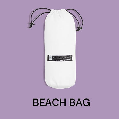 BAY LAUREL Turkish Beach Towel with Travel Bag 39 x 71 Quick Dry Sand Free Lightweight Large Oversized Towels Light