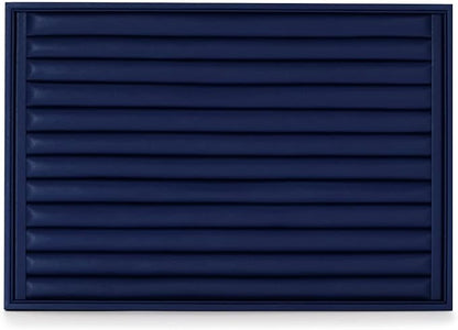 Oirlv Elegant Blue Ring Organizer Tray Stackable Jewelry Trays Jewelry Drawer Organizer Ring Earring Storage