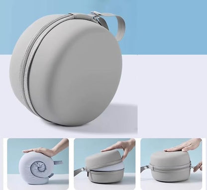 Memory Foam Travel Neck Pillow - Ergonomic & Compact Design for Airplane, Car Rides and Long Journeys (Blue)