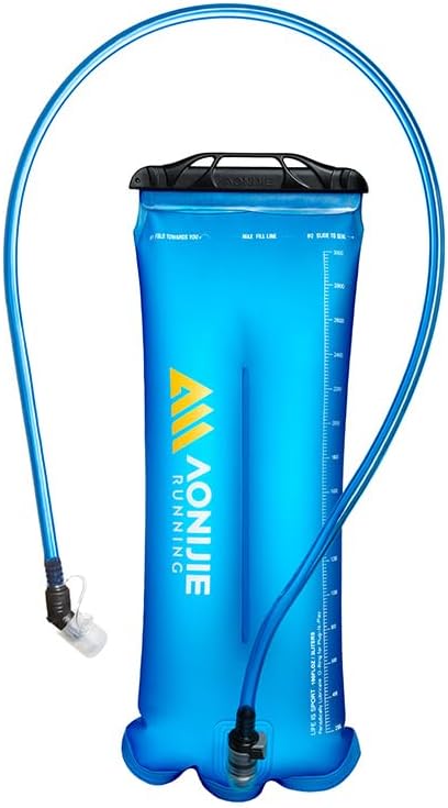 AONIJIE Hydration Bladder 3L Water Reservoir, Leakproof Water Storage Bladder Bag, BPA Free, Large Opening, for Hiking Camping Running