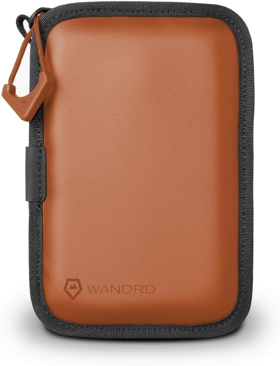 WANDRD Memory Card Case - Durable SD, Micro SD Card Holder for Creators | Camera Accessories & Electronics Organizer for Travel (Sedona Orange)