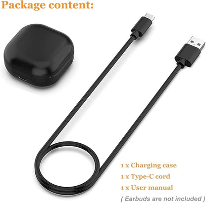 Threeeggs for Galaxy Buds 2 Charging Case, Replacement Charger Station Cradle Charge Box with USB-C Cable Cord for Samsung SM-R177 Earbuds