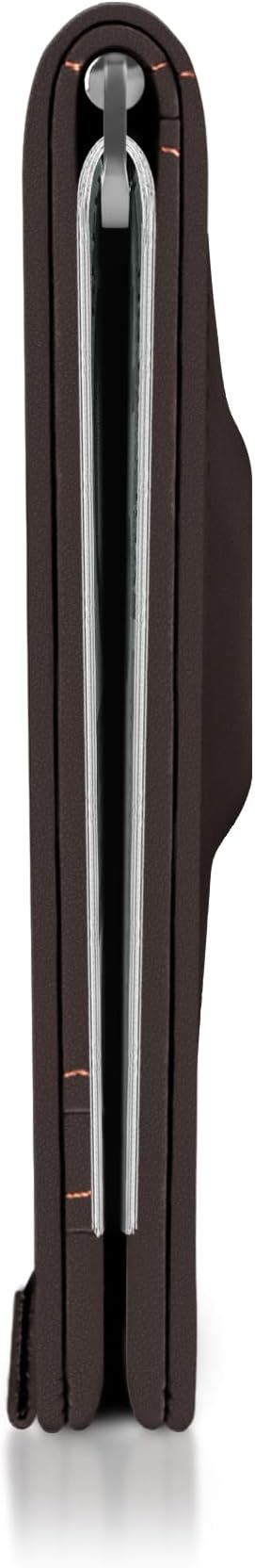 Kings Loot Trackable Airtag Wallet for Men | RFID Blocking Leather Design with Airtag Holder, Money Clip & Pull Tab | Minimalist Air Tag Wallets