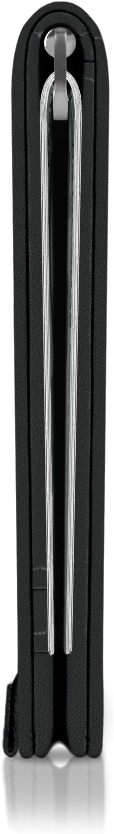 Kings Loot Money Clip Slim Minimalist Wallet for Men – RFID Blocking Leather Design with Money Clip – Front Pocket Bifold Holds 12 Cards – Stylish & Compact Wallets (Black)