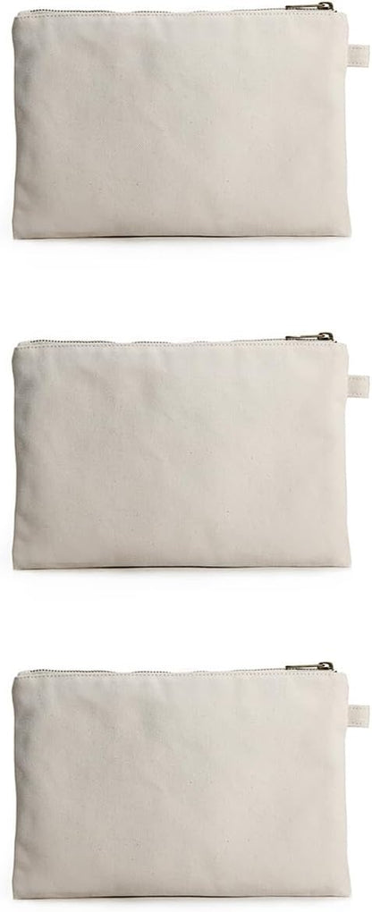 Zipper Pouch Storage Bag Simple and Stylish Women's Cosmetic and Travel Bag (Beige-basic-3)