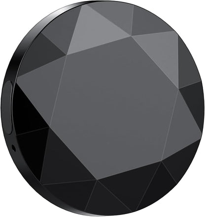 Air Tracker Tags-4 Pack Black | Bluetooth Tracker Work with Apple Find My (iOS Only), Smart Tag with Protective Case/Keychain/Lanyard, Item Finder for Luggage/Key/Suitcase, Replaceable Battery