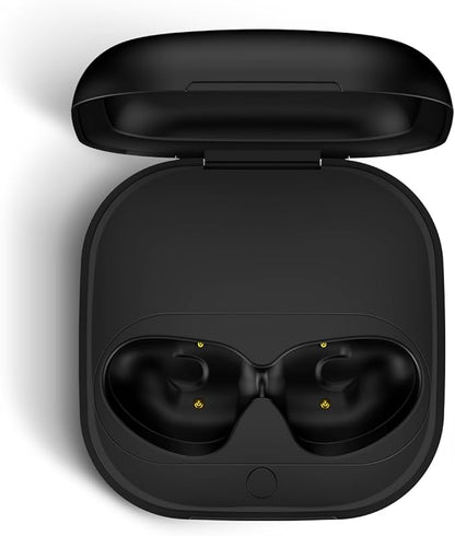 Jinstyles Wireless Charging Case Compatible for Beats Fit Pro, Portable Charger Case Replacement with Bluetooth Pairing Sync Button, 700mAh Built-in Battery (Not Included Earbuds) (Black)