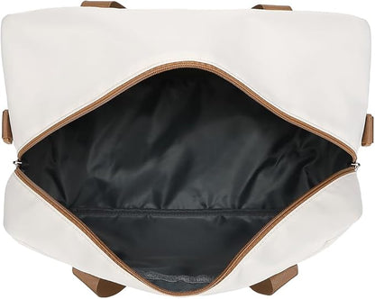 Kono Travel Duffel Bag 20L Under Seat Carry-on Bag Sports Tote Gym Bag Weekender Overnight Bags 15.75""x9.84""x7.87"" White, EA2369