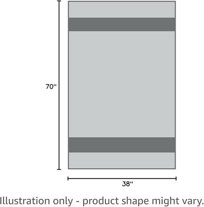 Beach Towel 100% Cotton Turkish Beach Towel Adult 38x70 Inch Pre-washed Absorbent Extra Large|Sand Free Quick Dry BathTowels|Lightweight Blanket|Travel Cruise Camping Spa Gym Yoga Towel|Dapple Grey