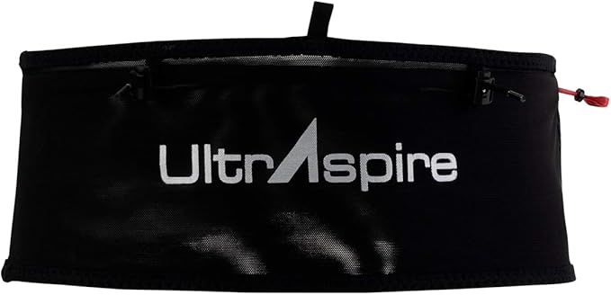 UltrAspire Fitted Race Running Waist Belt - Lightweight, Durable, Essential Pockets, 5 Sizes