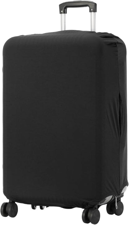uxcell Luggage Cover for Suitcase Protector, Fit 21-25 Inch Luggage Elastic Suitcase Cover Scratch-Resistant Covers for Travel Business Trips, Black (M)