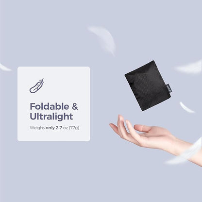 pack all Foldable Plus-Sized Shoe Bag for Travel, Water-Resistant Ultralight Shoe Pouch for Gym, Odor-Resistant Soccer Cleats Bag for Sport (Dual Pocket Version)