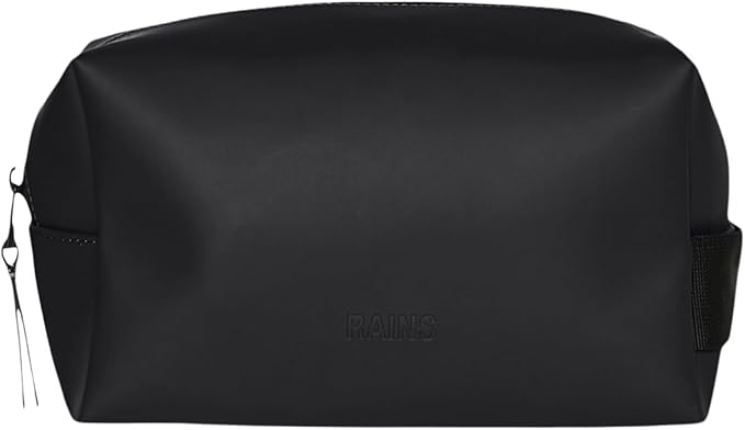 RAINS Wash bag large - Large Toiletry Bag for Men and Women - Wash bag for Travel (Black)