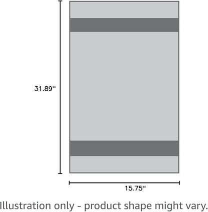 BOGI Microfiber Travel Sports Towel-Quick Dry, Soft Lightweight, Absorbent, Compact for Camping, Gym, Yoga, Swimming, Backpacking (L:60''x30''+16''x16'' - Grey)