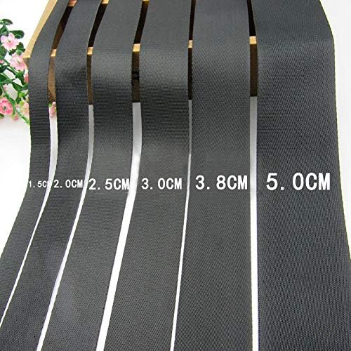 Flat Nylon Webbing 1 Roll 10 Yards 1.5 Inch Wide Strap for DIY Making Luggage Strap, Dog Leashes, Lawn Chairs, Hammocks, Towing, Outdoor Activities, Canoe Seat, Furniture, Slings (Black)