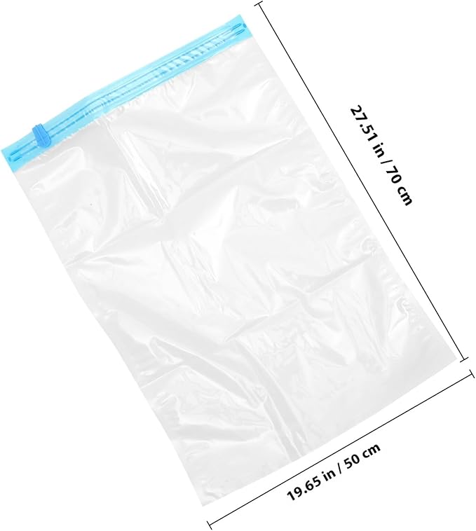 FAVOMOTO 6pcs Hand-rolled Compression Bags Capacity Travel Storage Vacuum Bags for Clothes Bedding Comforters Pillows Space Saver Organizers for Luggage and Suitcases