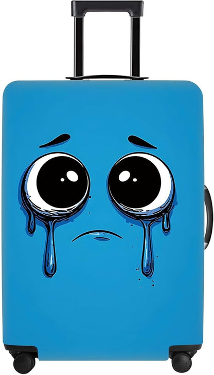 Luggage Cover, Washable Funny Cartoon Suitcase Cover, Stretchable Travel Suitcase Protector Anti-scratch Bag Cover,S