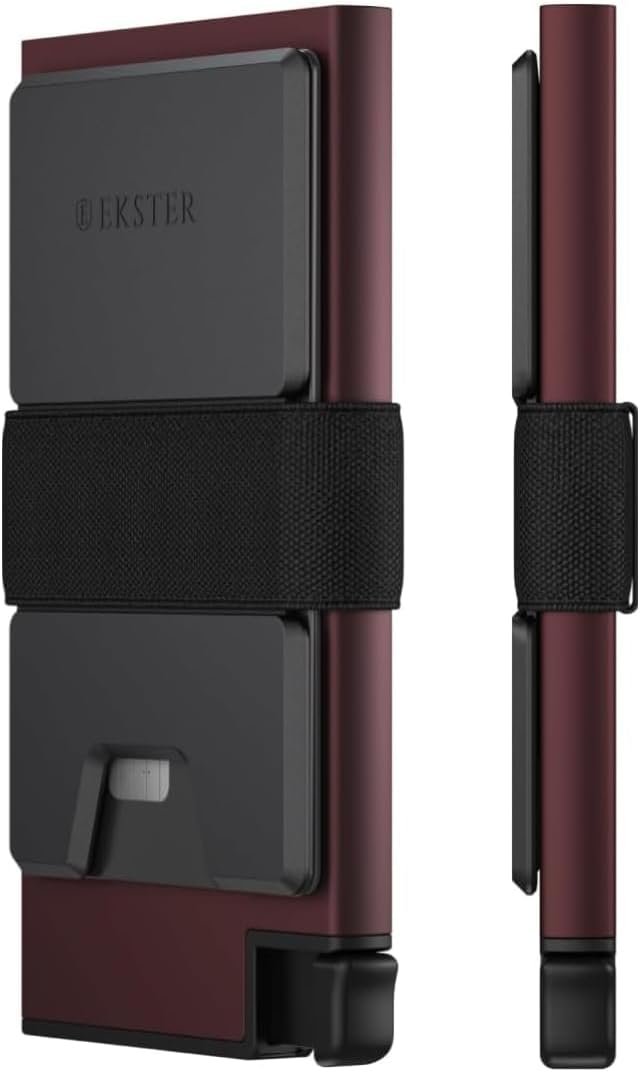 Ekster Aluminum Cardholder Wallet for Men | Metal Wallets with RFID Blocking Layer | Slim & Minimalist Aluminum Wallet with Push Button for Quick Card Access