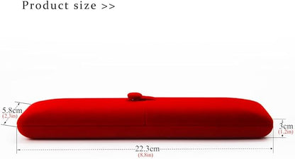 Oirlv Red Jewelry Gift Box Necklace/Long Chain Storage Boxes