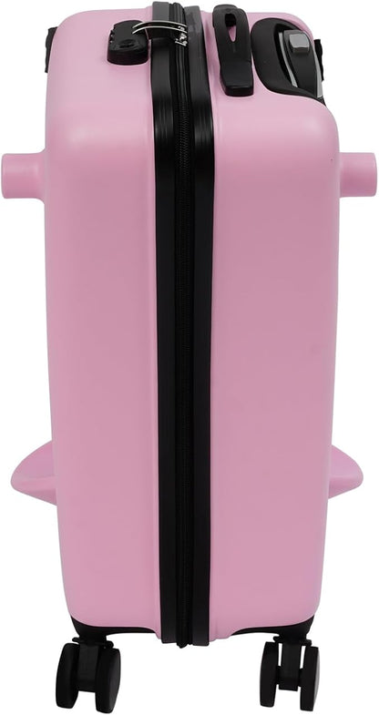 20" Ride-On Suitcase for Kids Toddler Suitcase Kid Luggage with Spinner Wheels Children's Trolley Case Portable Kids Trolley Suitcases Children Rolling Trolly Luggage with Lock & Belt