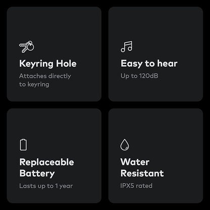 Chipolo ONE Spot - 4 Pack - Finder, Bluetooth Tracker - Works with The Apple Find My app (only for iOS) (Almost Black)