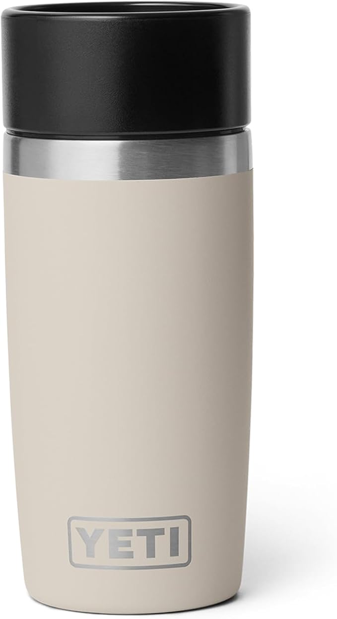 YETI Rambler 12 oz Travel Bottle, Stainless Steel, Vacuum Insulated with Leakproof Commuter Cap, Cape Taupe