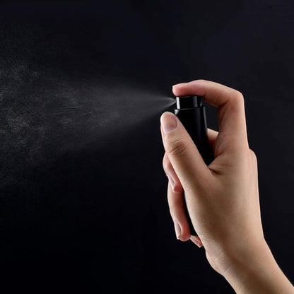 Lil Ray 8ml Portable Mini Perfume Atomizer(4 PCS)，Refillable Empty Small Spray Bottle for Travel, Twist Type Pocket Cologne Sprayer (Silver)