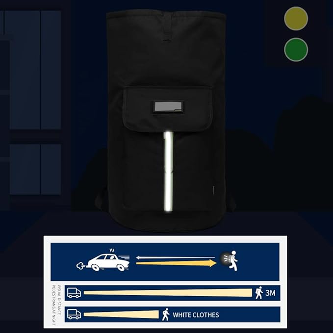 laundry bag backpack,extra-large heavy duty laundry bags,laundry backpack for college students,drawstring closure (Black Laundry Backpack Bag)