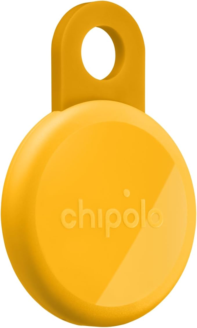 Chipolo LOOP - Rechargeable Bluetooth Tracker for Key and Pocket Location, Compatible with Apple or Google, Call Your Phone & Out of Range Alerts for Android