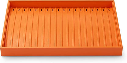 Oirlv Luxury Leather Jewelry Tray Necklace Bracelet Organizer Tray Stackable Jewelry Plate Necklace Bracelet Display Storage