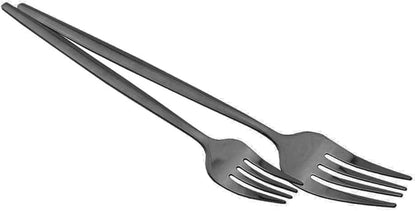 Shiny Black Silverware Set, JASHII 20-Piece Stainless Steel Satin Finish Flatware Set, Kitchen Utensil Set, Mirror Polished Tableware Cutlery Set for Home and Restaurant, Dishwasher Safe