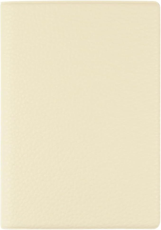 Fenice Classic Passport Cover Holder Wallet Case for Travel Essential RFID Blocking Vegan Leather Waterproof (IVORY)