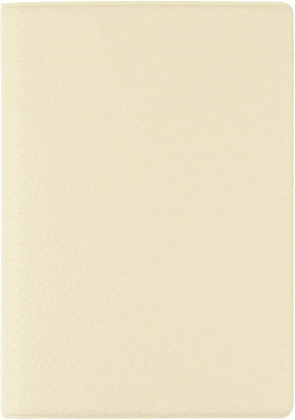 Fenice Classic Passport Cover Holder Wallet Case for Travel Essential RFID Blocking Vegan Leather Waterproof (IVORY)