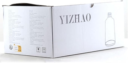 YIZHAO Black Glass Spray Bottles 1oz, with Small Fine Mist Spray, Metal Cap, Refillable for Essential Oil,Travel,Cleaning,Perfume,Aromatherapy,Makeup – 24 Pcs