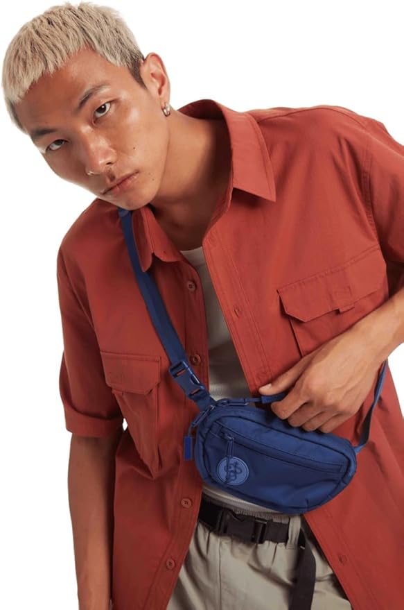 Baboon to the Moon Fanny Pack - Trendy, Compact, Water-Repellent Waist Bag in Multiple Colors and Sizes for Men and Women (Navy, Mini (1.5L))