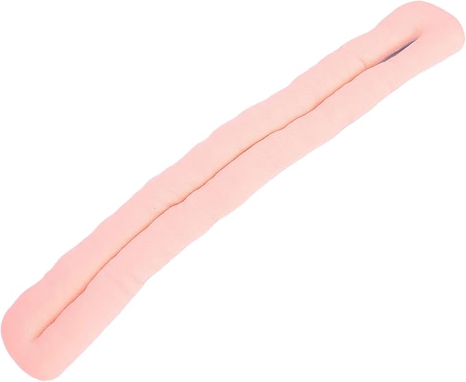 Aramox Twist Memory Foam Travel Pillow, Ergonomic Airplane Headrest Travel Neck Pillow for Traveling Suitable for Airplanes, Offices and Cars (Pink Grey)