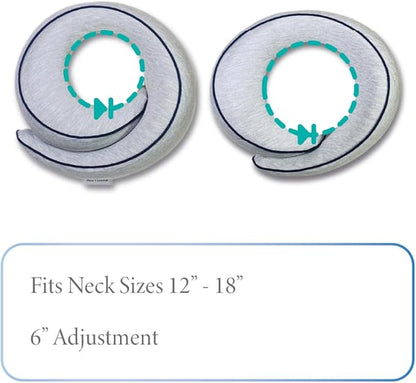 Memory Foam Travel Pillow | Provides Real Support for Head, Neck and Chin | Best Firm Airplane Pillow for Long Flights