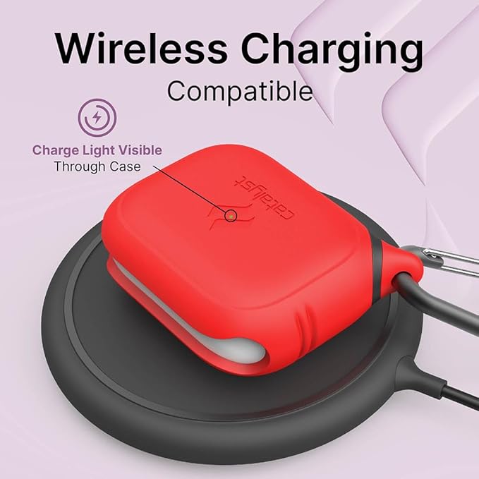 Catalyst Waterproof Case for AirPods Pro 2nd Generation and AirPods Pro 1st Generation - Wireless and USB-C Charging Compatible, One Piece Design, High Drop Protection Case with Carabiner